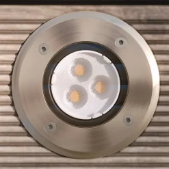 Lucande LED nedgravningslampe Ava, Ø 12 cm, rund, IP67