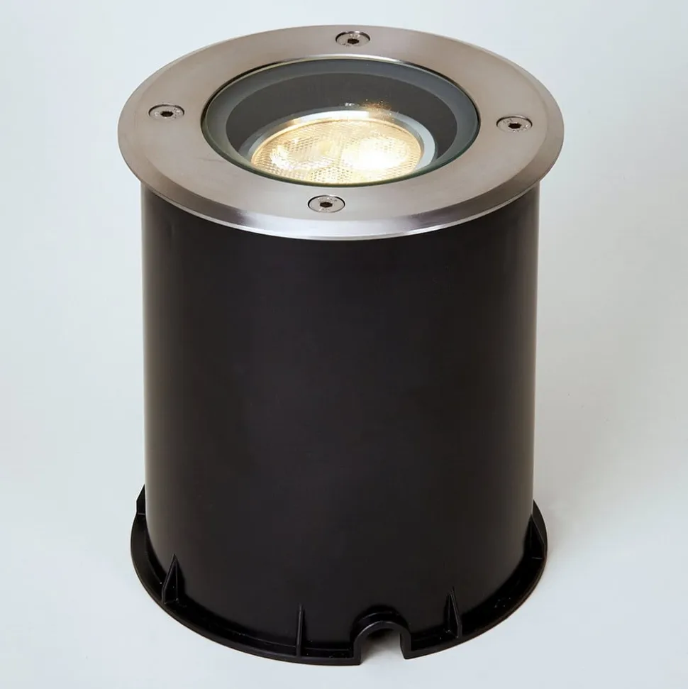 Lucande LED nedgravningslampe Jos, rund, drejelig, IP67