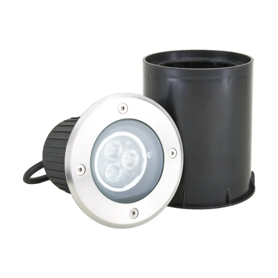 Lucande LED nedgravningslampe Jos, rund, drejelig, IP67