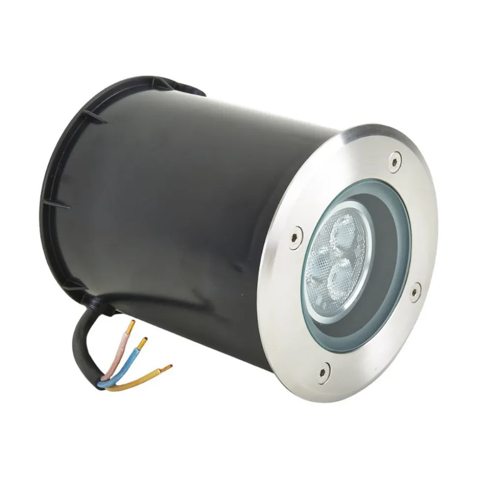 Lucande LED nedgravningslampe Jos, rund, drejelig, IP67