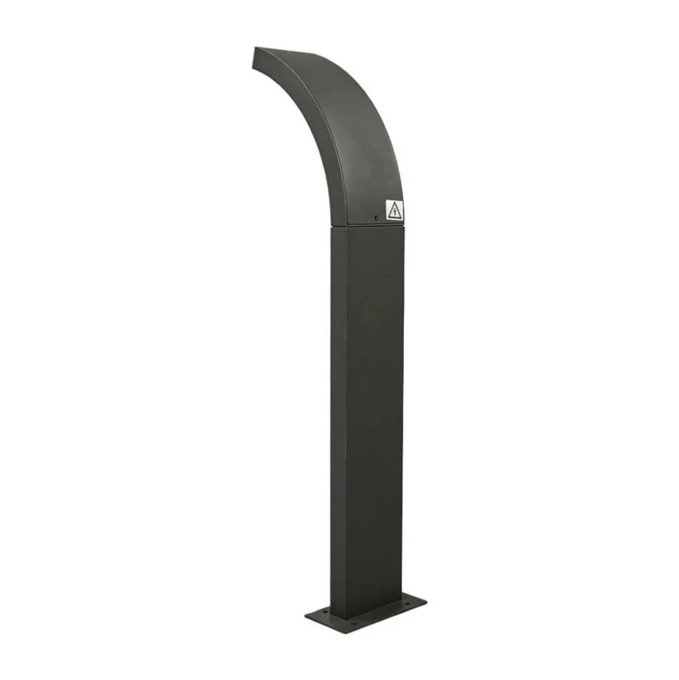 Lucande LED pullert Juvia, 60 cm, antracit, IP54