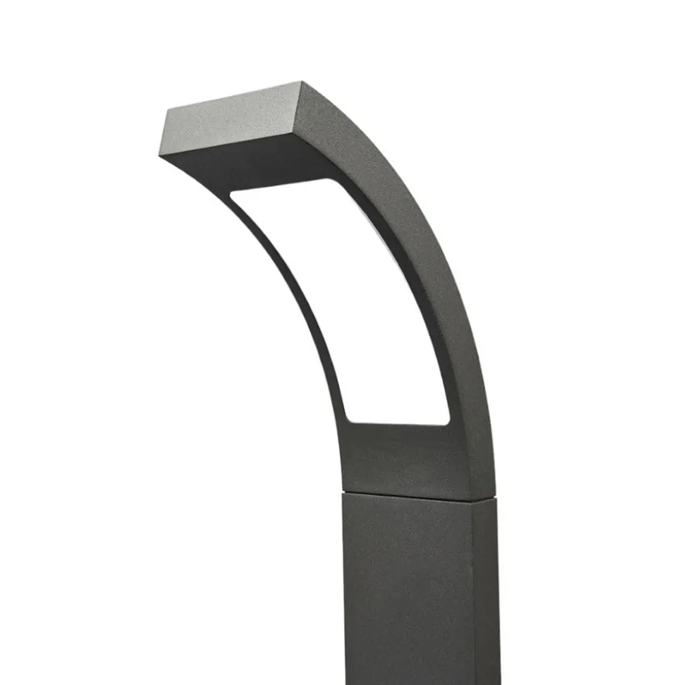Lucande LED pullert Juvia, 60 cm, antracit, IP54