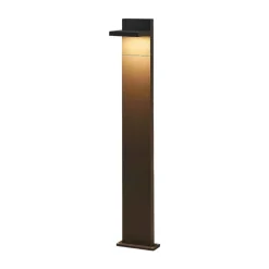 Lucande LED pullert Silvan, 100 cm, antracit, metal