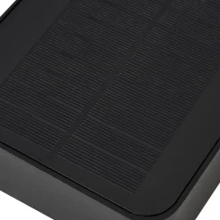 Lucande LED solcelle udendørs væglampe Dava, højde 5 cm, sensor