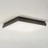 Lucande LED udendørs loftlampe Amra, 30 cm, kantet, antracit