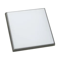 Lucande LED udendørs loftlampe Amra, 30 cm, kantet, antracit
