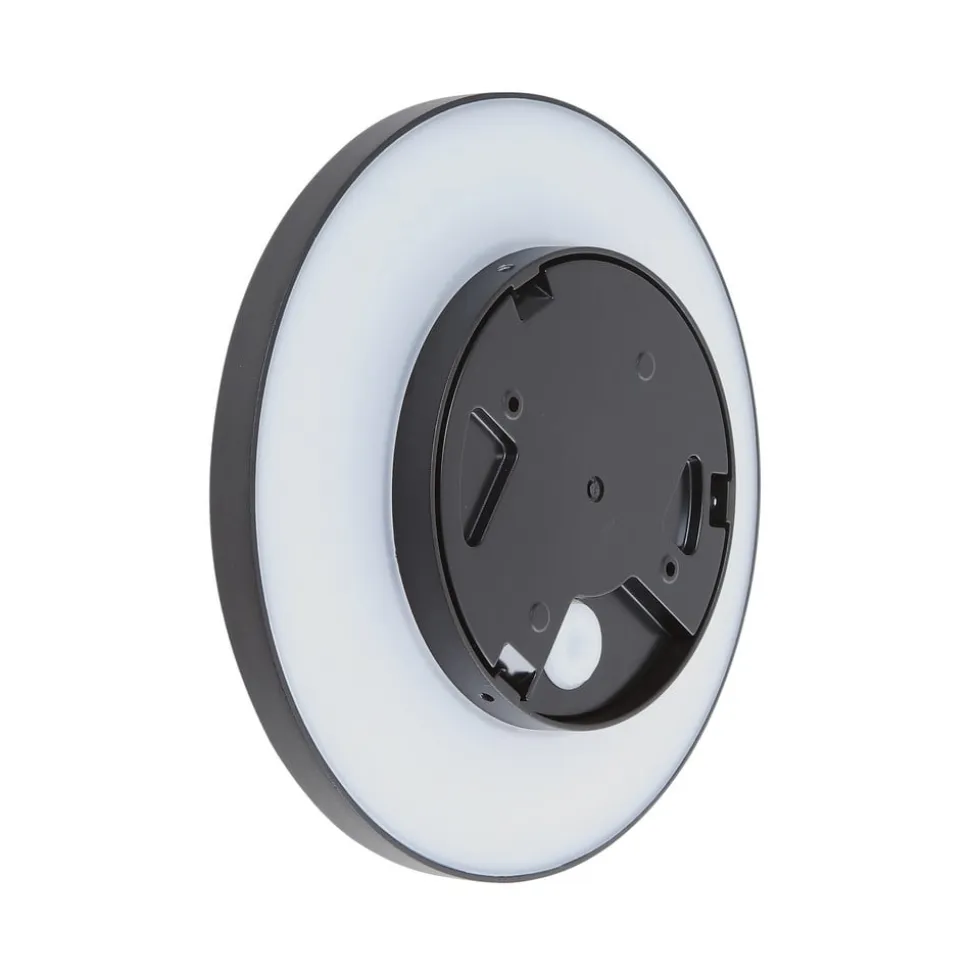 Lucande LED udendørs væglampe Kayana, sort, aluminium, 24 cm