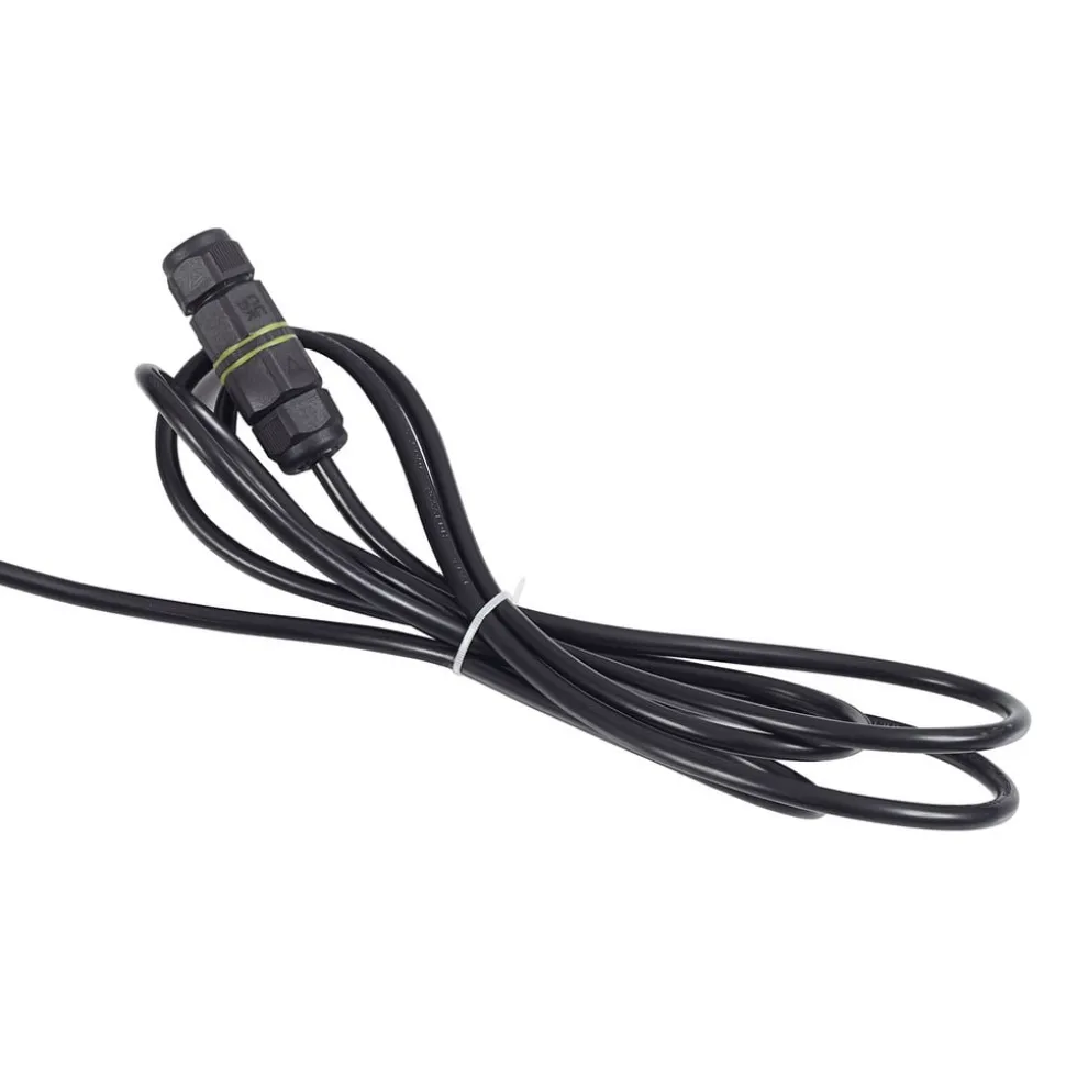 Lucande LED udendørslampe Filor, sort, aluminium, 250 cm