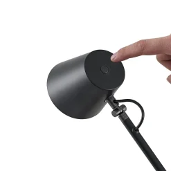Lucande LED-bordlampe Tarris, højde 46 cm, sort