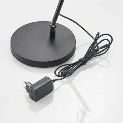Lucande LED-bordlampe Tarris, højde 46 cm, sort