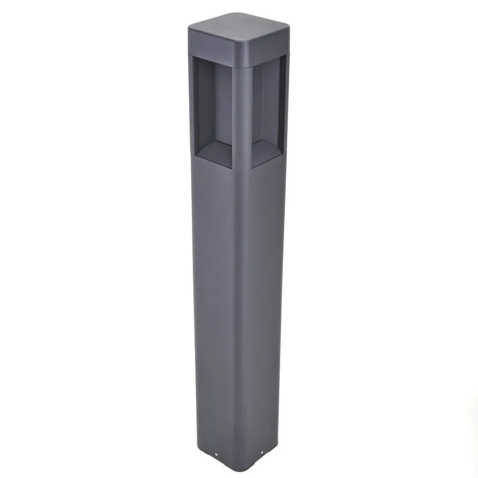 Lucande LED-gadelampe Annika, antracit, metal, 80 cm