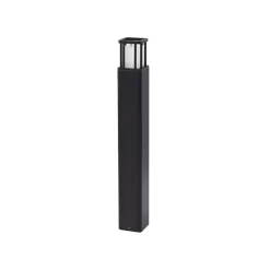Lucande LED-gadelampe Dakil, sort, aluminium
