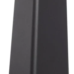 Lucande LED-gadelampe Dakil, sort, aluminium
