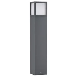 Lucande LED-gadelampe Dewari, 65 cm, mørkegrå, IP54