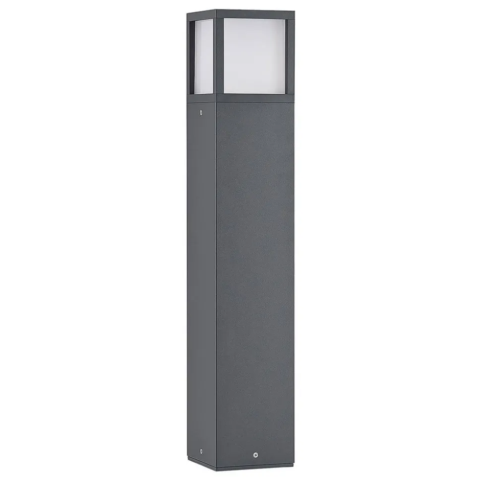 Lucande LED-gadelampe Dewari, 65 cm, mørkegrå, IP54