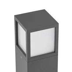 Lucande LED-gadelampe Dewari, 65 cm, mørkegrå, IP54