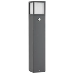 Lucande LED-gadelampe Dewari, bevægelsessensor, 65 cm, IP54