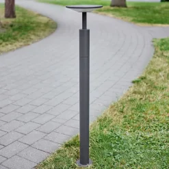 Lucande LED-gadelampe Fenia, 100 cm, antracit, IP65