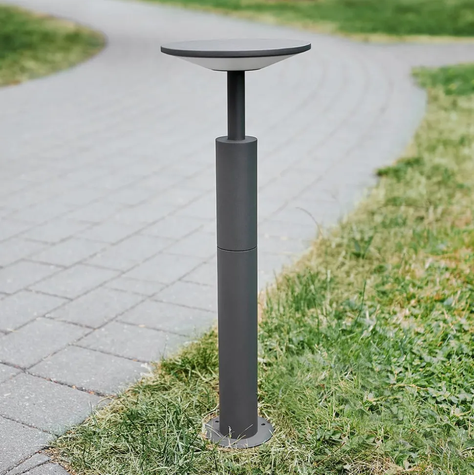Lucande LED-gadelampe Fenia, 60 cm, antracit, IP65