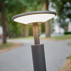Lucande LED-gadelampe Fenia, 60 cm, antracit, IP65
