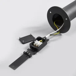 Lucande LED-gadelampe Fenia, 60 cm, antracit, IP65
