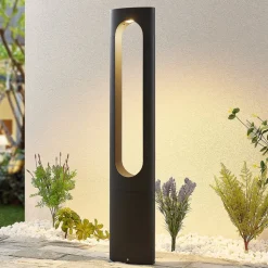 Lucande LED-gadelampe Fenti, 90 cm, antracit, aluminium