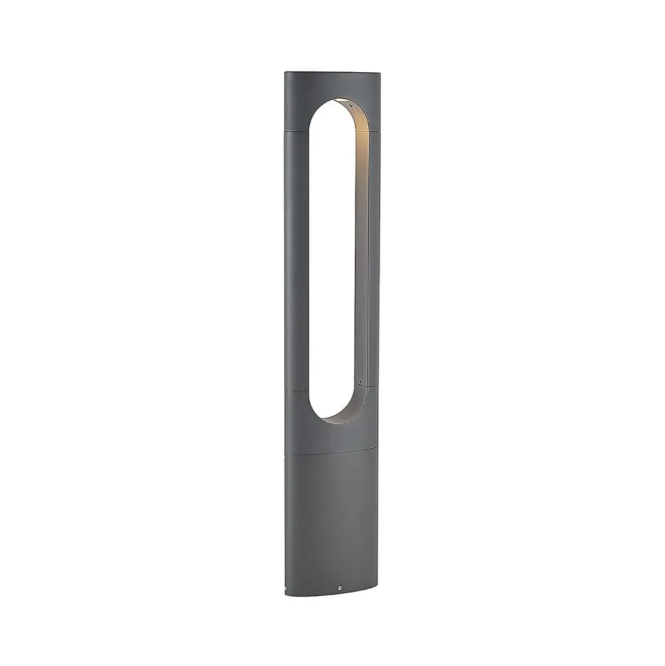Lucande LED-gadelampe Fenti, 90 cm, antracit, aluminium