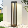 Lucande LED-gadelampe Fery, antracit, metal, 80 cm, IP65
