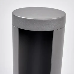Lucande LED-gadelampe Jaron, 65 cm, antracit, IP54