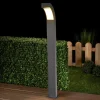 Lucande LED-gadelampe Lennik, 100 cm, antracit, metal
