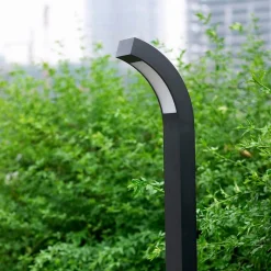 Lucande LED-gadelampe Lennik, 100 cm, antracit, metal