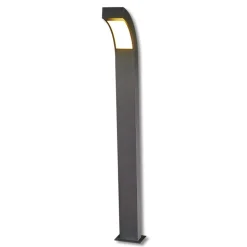 Lucande LED-gadelampe Lennik, 100 cm, antracit, metal