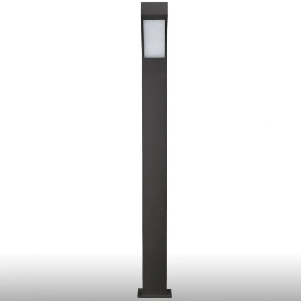 Lucande LED-gadelampe Lennik, 100 cm, antracit, metal