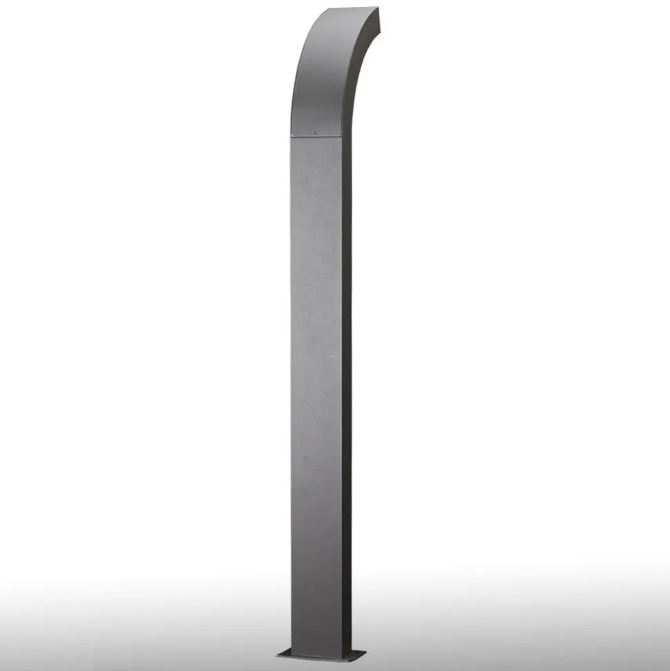Lucande LED-gadelampe Lennik, 100 cm, antracit, metal