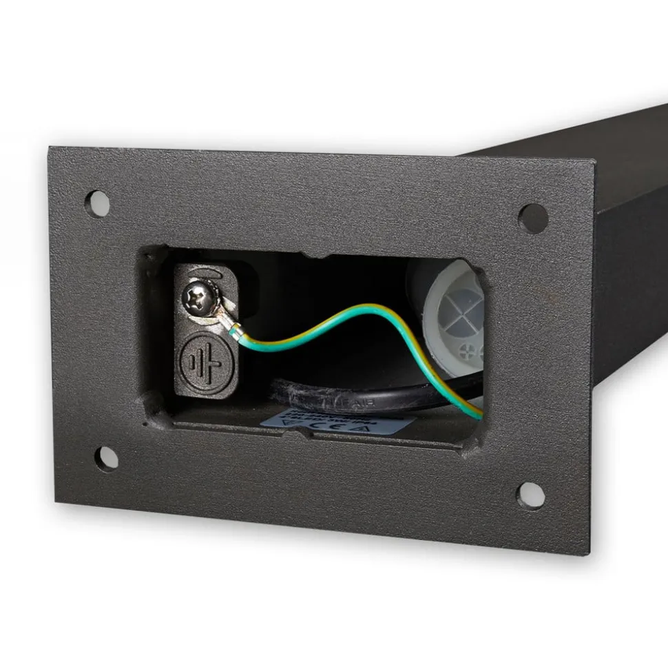 Lucande LED-gadelampe Lennik, 100 cm, antracit, metal
