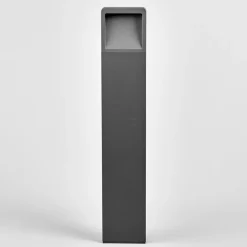 Lucande LED-gadelampe Leya, 65 cm, antracit, metal, IP54