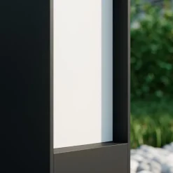 Lucande LED-gadelampe Lirka, 2 lyskilder, grå, metal, 60 cm