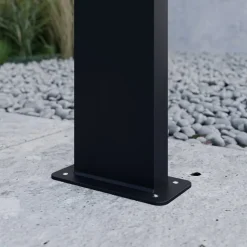 Lucande LED-gadelampe Nevio, sensor, 60 cm, antracit