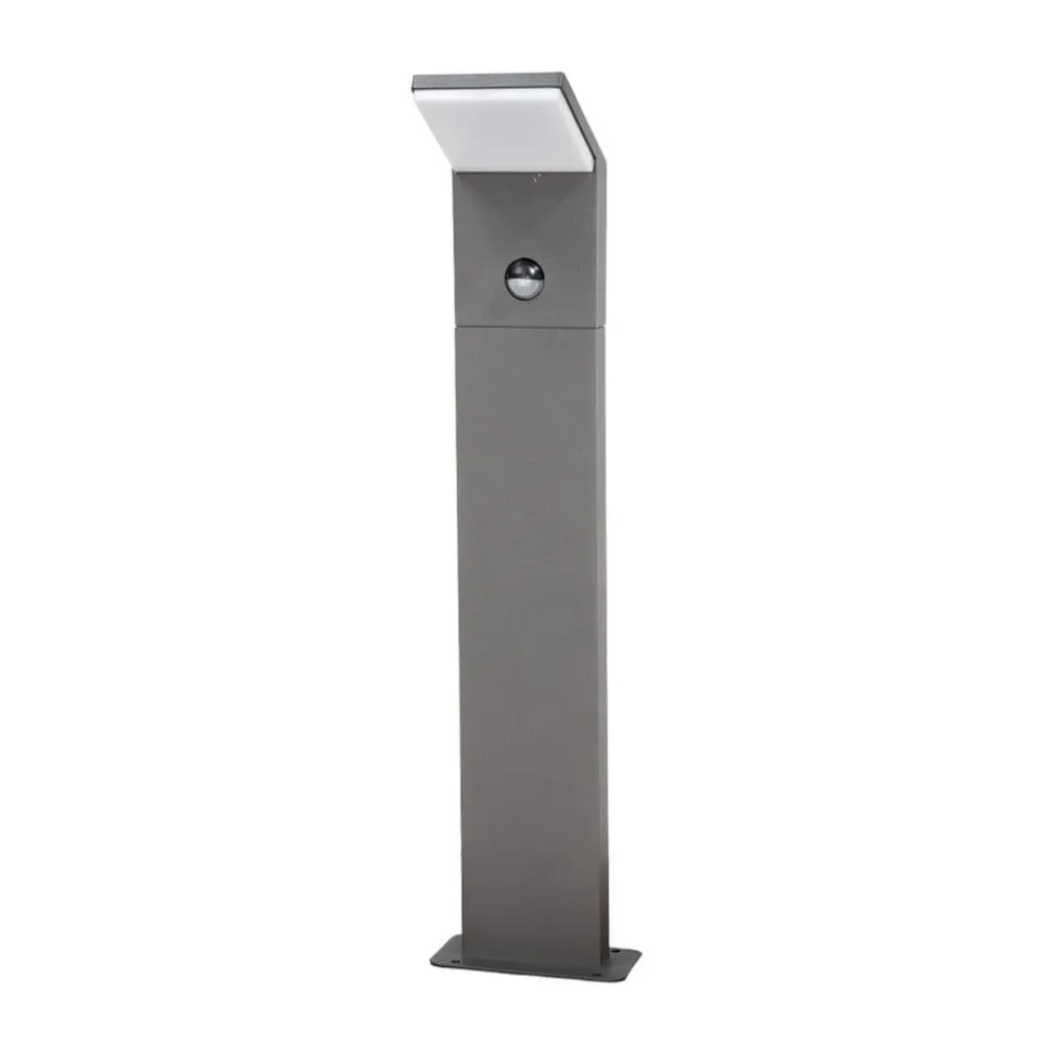 Lucande LED-gadelampe Nevio, sensor, 60 cm, antracit
