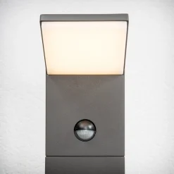 Lucande LED-gadelampe Nevio, sensor, 100 cm, antracit
