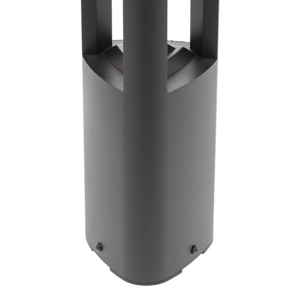 Lucande LED-gadelampe Pirron, 80 cm, trekantet, IP54