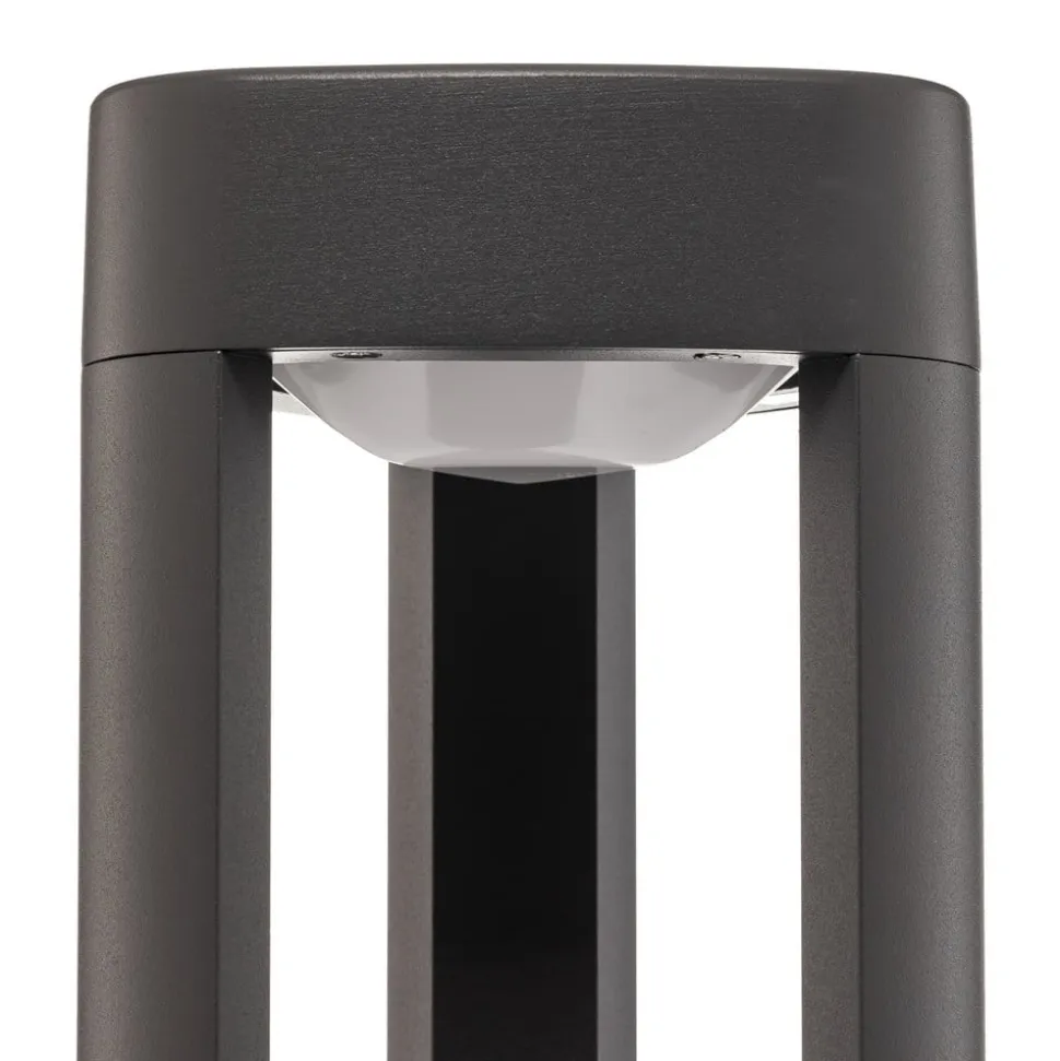 Lucande LED-gadelampe Pirron, 80 cm, trekantet, IP54