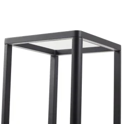 Lucande LED-gadelampe Thorvid, højde 120 cm, sort