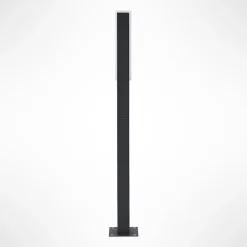 Lucande LED-gadelampe Virgalia, 65 cm, IP65, antracit