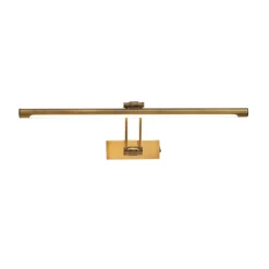 Lucande LED-gallerilampe Dimitrij, messing, metal, 54 cm