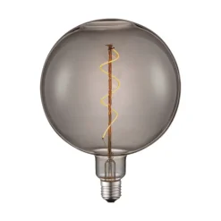 Lucande LED-Globe E27 Ø 18 cm 4 W 1800 K, røgfarvet