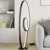 Lucande LED-gulvlampe Bronwyn, 122 cm, antracit, aluminium