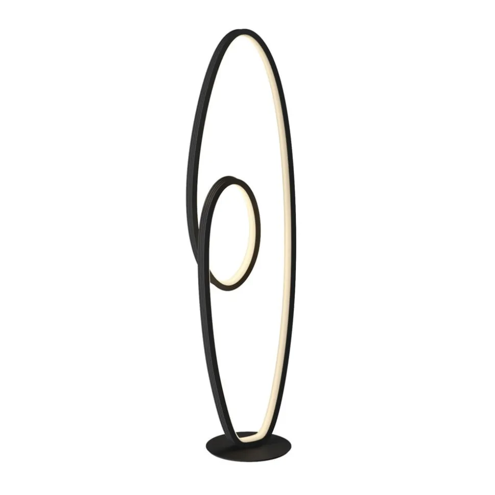 Lucande LED-gulvlampe Bronwyn, 122 cm, antracit, aluminium