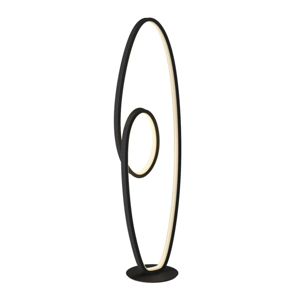 Lucande LED-gulvlampe Bronwyn, 122 cm, antracit, aluminium