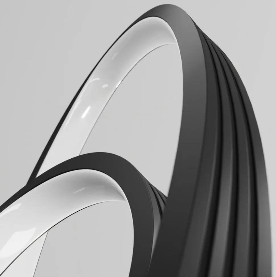 Lucande LED-gulvlampe Bronwyn, 122 cm, antracit, aluminium